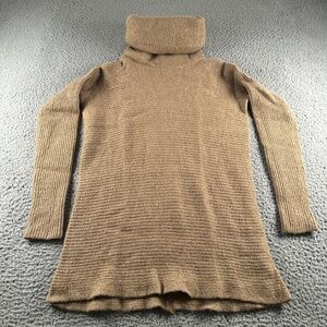 Vince Sweater Womens S Turtleneck Camel Wool Alpaca Blend Long Sleeve Ribbed‎